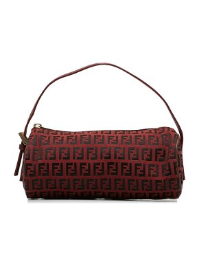 Fendi Red Zucchino Baguette