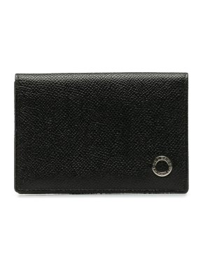 Bvlgari BlacK Grained Leather Card Case