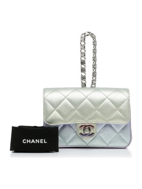 Chanel Classic Calfskin Wristlet Flap Bag