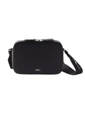 A.P.C Black Leather Soho Camera Bag