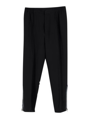 Alexander McQueen Ankle Zip Stripe Detail Trousers