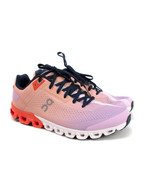 On Running Pink Multicolour Cloudflow Trainers