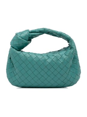 Bottega Veneta Teal Mini Intrecciato Jodie