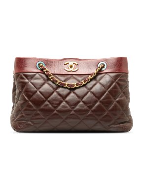 Chanel Burgundy Medium Soft Elegance Tote Bag