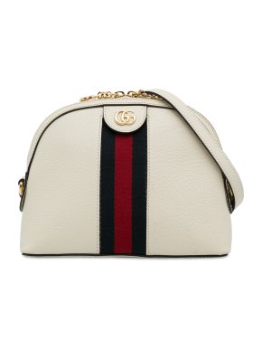 Gucci Cream Small Ophidia Dome Crossbody Bag
