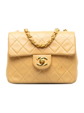 Chanel Mini Square Classic Lambskin Single Flap Bag
