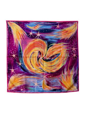 Hermes Feux Du Ciel Silk Scarf