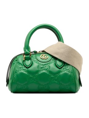 Gucci Green Mini GG Matelasse Marmont Bag