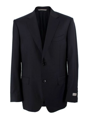 Canali Navy Single Breasted Blazer