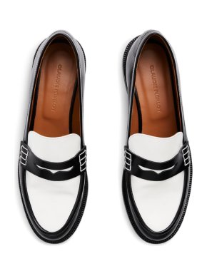 Claudie Pierlot Audeneo Black and White Loafer