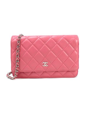 Chanel CC Salmon Pink Clutch