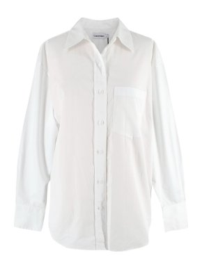 Calvin Klein White Relaxed Cotton Shirt