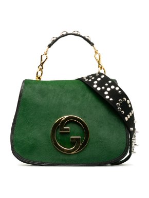 Gucci Green Medium Pony Hair Blondie Flap Bag