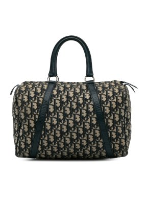 Dior Blue Diorissimo Oblique Boston Bag