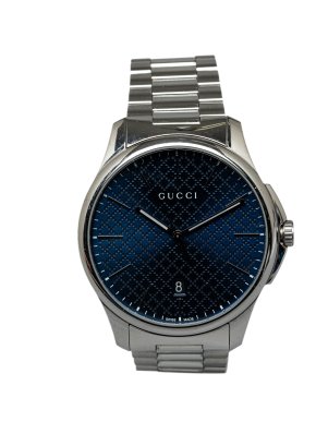 Gucci Quartz Stainless Steel Diamante G-Timeless Watch