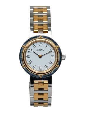 Hermes Quartz Stainless Steel Clipper Watch