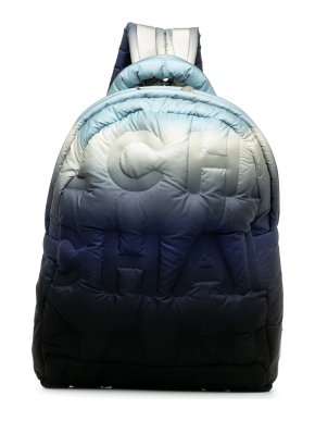Chanel Blue Ombre Embossed Nylon Doudoune Backpack