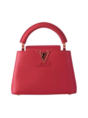 Louis Vuitton Red Taurillon Mini Capucines Bag