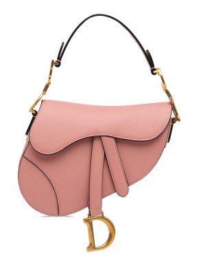 Dior Mini Leather Saddle Bag