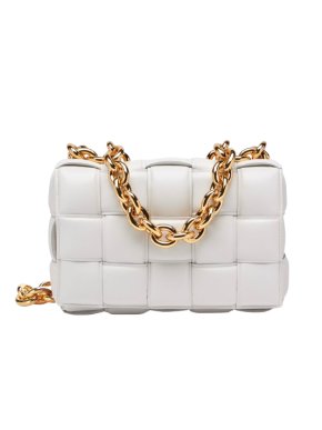 Bottega Veneta Intrecciato Padded Chain Cassette Bag