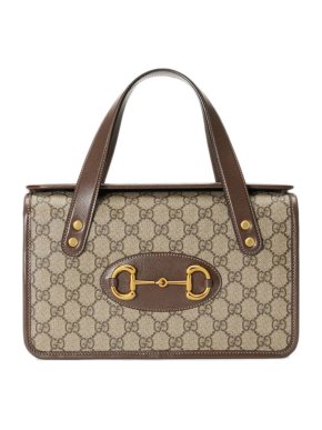 Gucci Small GG Supreme Horsebit 1955 Top Handle