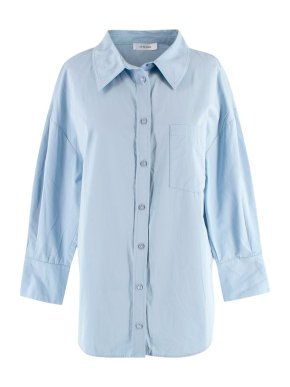 Anine Bing Blue Mika Shirt