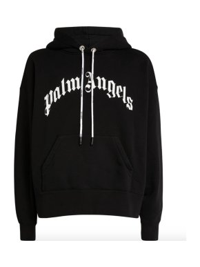 Palm Angels Black Classic Logo Hoodie