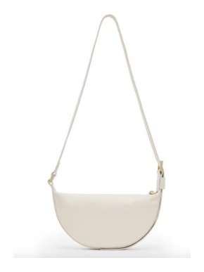 Allsaints Cream Half Moon Cross Body Bag