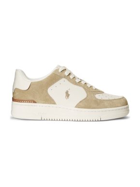 Polo Ralph Lauren Beige Masters Suede Trainers