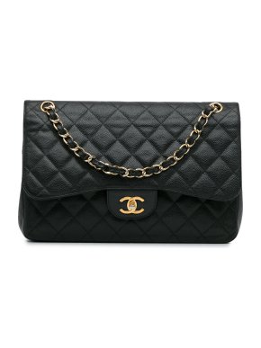 Chanel Jumbo Classic Caviar Double Flap Bag