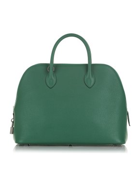 Hermes Green Togo Leather 1923 Bolide 30