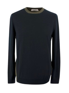 Valentino Two Tone Crew Neck Jumper
