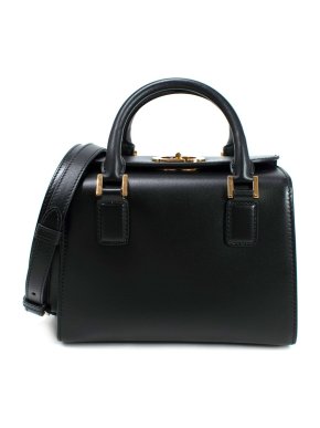 Dior Black Smooth Calfskin Small Boston Bag