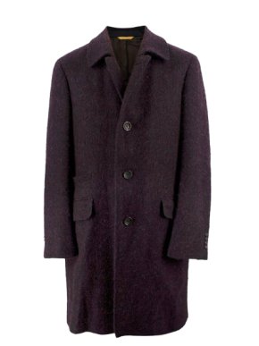 Canali Aubergine Kei Coat