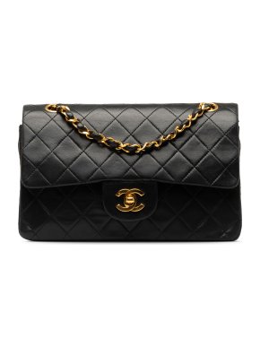 Chanel Vintage Black Small Classic Double Flap Bag
