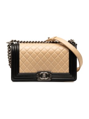 Chanel Bicolour Medium Lambskin Boy Bag