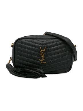 Saint Laurent Black Mini Lou Lou Camera Bag