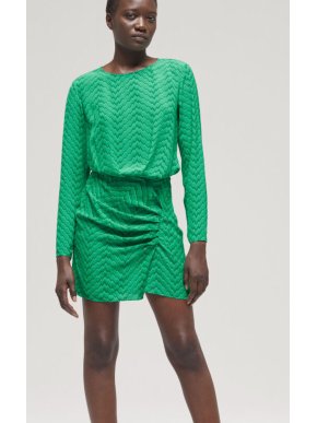 The Kooples Short Printed Green Dress