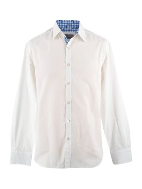 Canali Button-down White Cotton Shirt