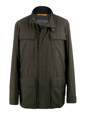 Canali Khaki Green Four-pocket Jacket