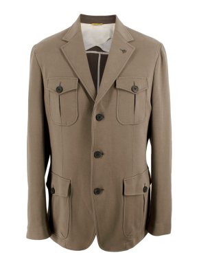 Canali Taupe Safari Jacket