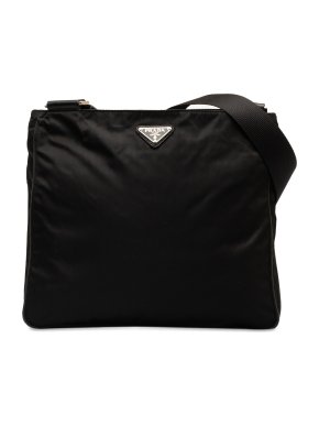 Prada Black Nylon Tessuto Crossbody Bag