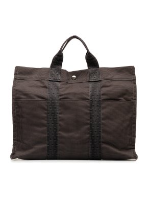 Hermes Grey Herline MM Tote Bag