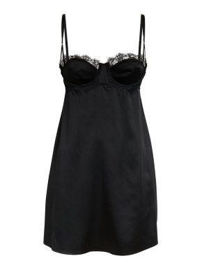 Kiki De Montparnasse Black Lace Inset Nightie