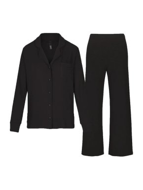 Skims Soft Lounge Onyx Rib Sleep Set