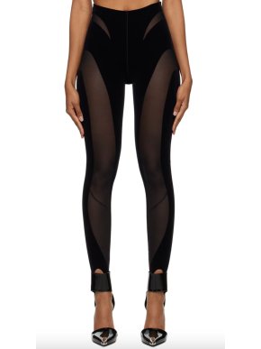 Wolford Black Mugler Edition Shaping Leggings