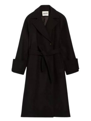 Claudie Pierlot Black Long Gama Coat