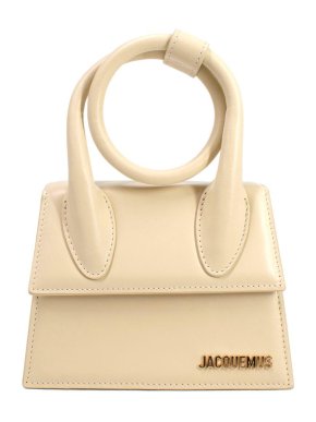 Jacquemus Cream Le Chiquito Noeud Top Handle Bag