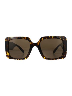 Versace Dark Brown Havana 4405 Square Sunglasses