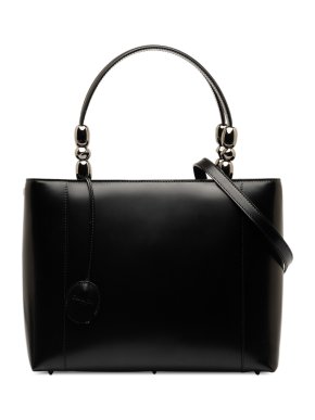 Dior Malice Pearl Black Leather Tote Bag